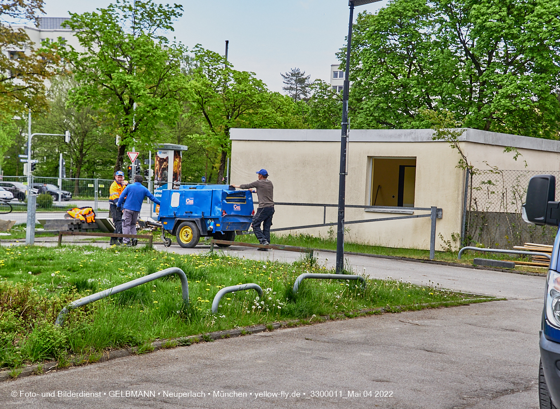 04.05.2022 - Baustelle am Haus für Kinder in Neuperlach